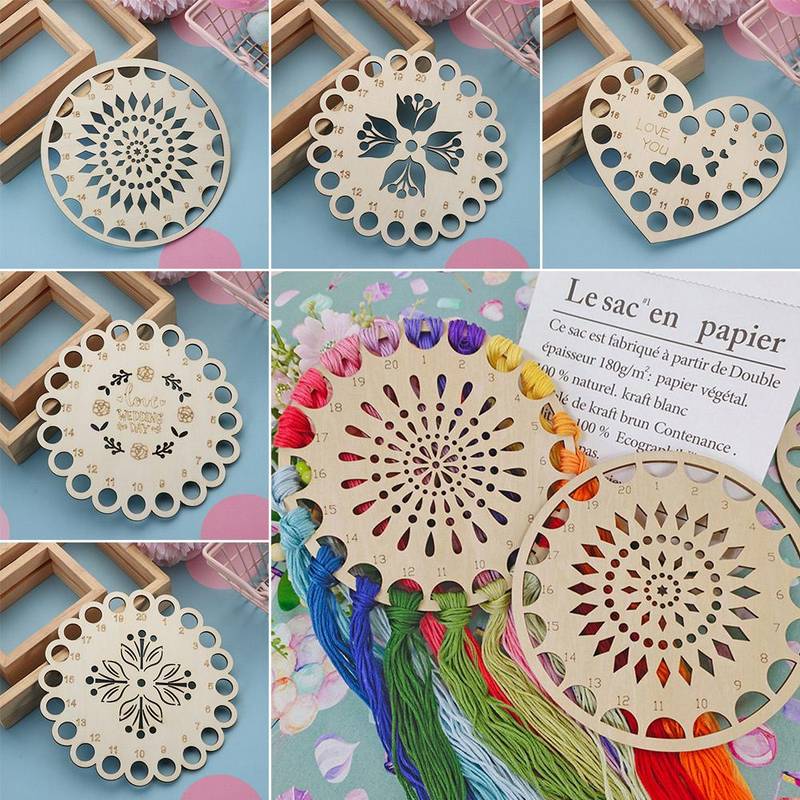 Wood Embroidery Floss Organizer Cross Stitch Thread Holder Storage Tools  Sewing Accessories - Temu Mexico